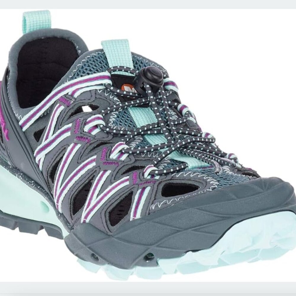 MERRELL CHOPROCK SANDAL HIKING WATER SHOE WOMEN'S 8.5, 39 Blue Smoke color NIB - Picture 2 of 4